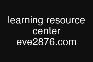 learning resource center eve2876.com